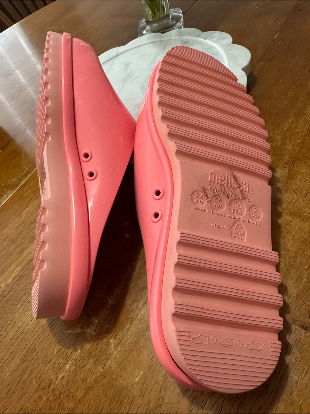 Melissa Smart Clog Pink Size 7 - Picture 9 of 10